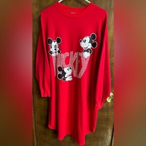 Vintage Mickey Mouse Sweater Sleep Dress